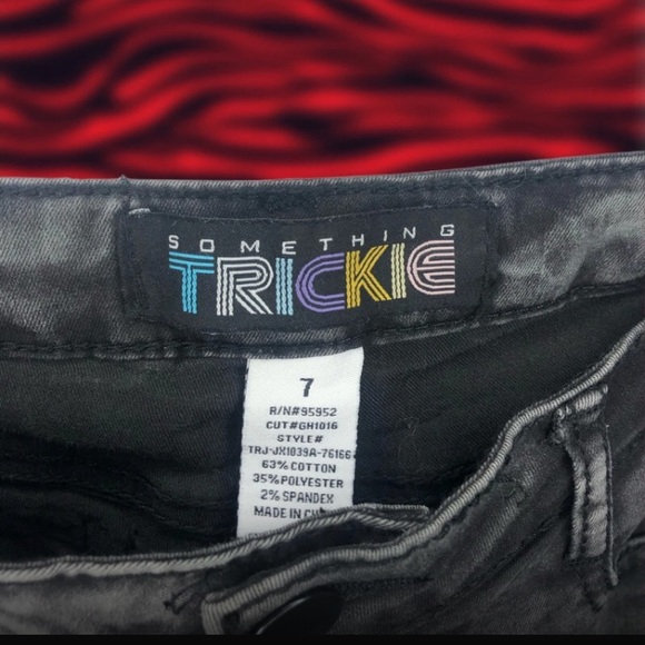 Vintage Y2K Black Acid Wash Skinny Jeans - Picture 4 of 6